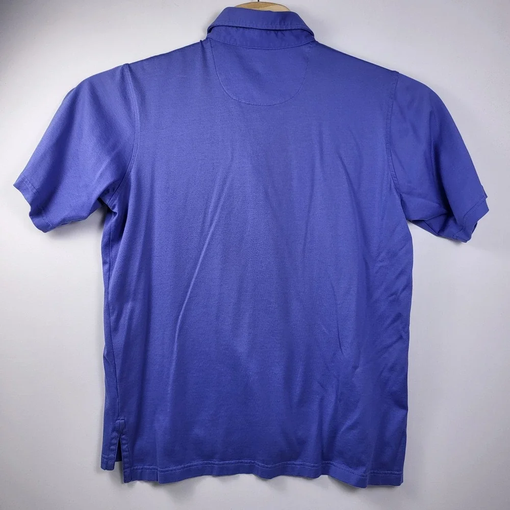 Fairway & Greene Polo Shirt Men's Medium ‎ Pureformance blue With Pocket